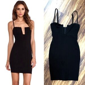 Nookie Stadium Black Corset Mini Dress